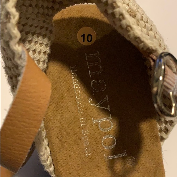 👡Maypol 10, NWOB Metallic Wedge Espadrilles - Picture 8 of 9
